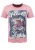 Key Largo Shirt ‘Fast’  blauw denim / oudroze / rood / wit