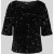 Pieces Regular fit T-shirt met pailletten, model ‘KAM’
