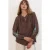 Geborduurde Oversized Crêpe Bloes