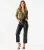 Gold Metallic Plisse Wrap Front Bodysuit