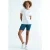 Dames relaxe crewneck T-shirt met zijsplitten