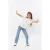 No Way Monday wide leg jeans light blue denim