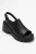 Power Leer Platform Sleehak Sandalen (Women)