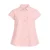 Lichtroze blouse met korte mouwen en knoopjes