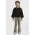 Anytime jacquard panterprint sweater zwart