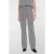 Geisha bootcut regular waist gestreepte casual broek met krijtstreep zwart