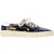Saint Laurent Gedrukte Lage Sneakers in Zwart Leer