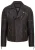 Heren Vintage Zwart Brando Double Cross Zip Leren Bikerjack – Fagernes
