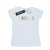 Disney Dames/Dames Donald Duck Letters Katoenen T-Shirt (Wit)