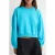 TRENDYOLMİLLA Dames Turquoise Effen Lang Oversized Sweatshirts