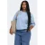 ONLY CARMAKOMA Plus Size katoenen gebloemde sweater met borduursels – lichtblauw