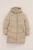 WE Fashion – Meisjes lange pufferjas – Regular fit – Beige –