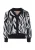 NALLY Gebreid vest  zwart / wit