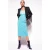 PINKO La Carlota Abito Enver Satin Crepe + Lucido Light Blue-navy