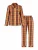 LEAFLETIC Pyjama ‘Leafletic Women’s Night Wear Long set’  bruin gemêleerd
