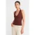 Slim Fit Halternek Cut-Out Blouse