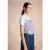 Street One Dames Gestreept T-shirt in Wit