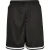 Urban Classics Heren Premium Mesh Stripe Detail Korte broek (Zwart)