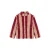 Daily7 gestreepte teddy jas – rood