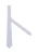 Boggi Milano Stropdas  duifblauw / wit