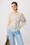 TRENDYOLMİLLA Dames Blauw Gestreept Lang Regular fit Overhemden