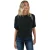 Only Carolla losvallende glittertop voor dames in zwart/zilver