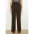 LOLALIZA flared regular waist pantalon donkerbruin