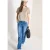 Cecil Dames Basic Shirt met ronde hals in Beige
