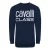 Cavalli Class marineblauw sweatshirt met gedurfd bloemenontwerp