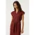 Garcia midi jurk – roodbruin