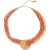 White Stuff Multi Cord Necklace Orange Multi