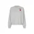 Lollys Laundry sweater met backprint grijs