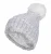 Heat Holders – Thermische Bobble-hoed voor dames – Lichtgrijs