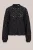 WE Fashion Dames jersey top van kant met pailletten