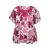 Zhenzi gebloemd T-shirt broderie roze