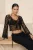 TRENDYOLMİLLA Dames Zwart Ajour Lang Regular fit Blouses