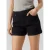VERO MODA high waist loose fit denim short VMZURI black denim