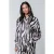 Colourful Rebel Talia Zebra Oversized Boyfriend Blouse Sand