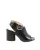 Leren Gesp Sandalen Middenhoge Hak Stijl