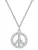 Glanzstücke München Ketting  zilver / transparant