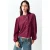 MANGO TEEN geruite blouse met ruches – donkerrood