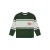Stains&Stories rechtvallende gestreepte sweater – donkergroen