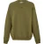 Off White Heren Sweatshirt met lange mouwen en ronde hals (Mos/Zwart)