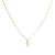 Luxeketting met glanzende zirkonia 18k goud afwerking – Alfabet