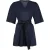 Marcell von Berlin Womens Oversized V Neck Shirt Black