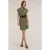 Motivi Chemisier Dress With Pockets Military Green