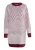 usha WHITE LABEL Gebreide jurk ‘Vanne’  kersrood / wit
