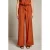 LOLALIZA wide leg regular waist broek terra