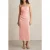 Reiss Ruched Dress Pink