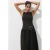 Mango midi zomerjurk – donkerbruin